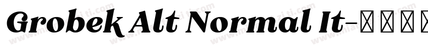 Grobek Alt Normal It字体转换